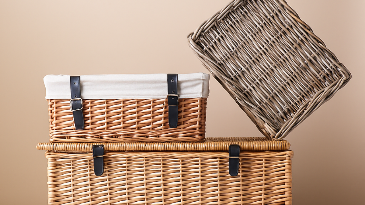Hamper baskets and kubu